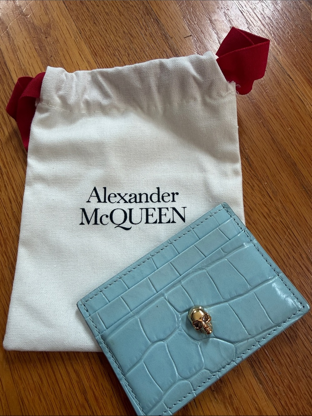Authentic Alexander McQueen card case
